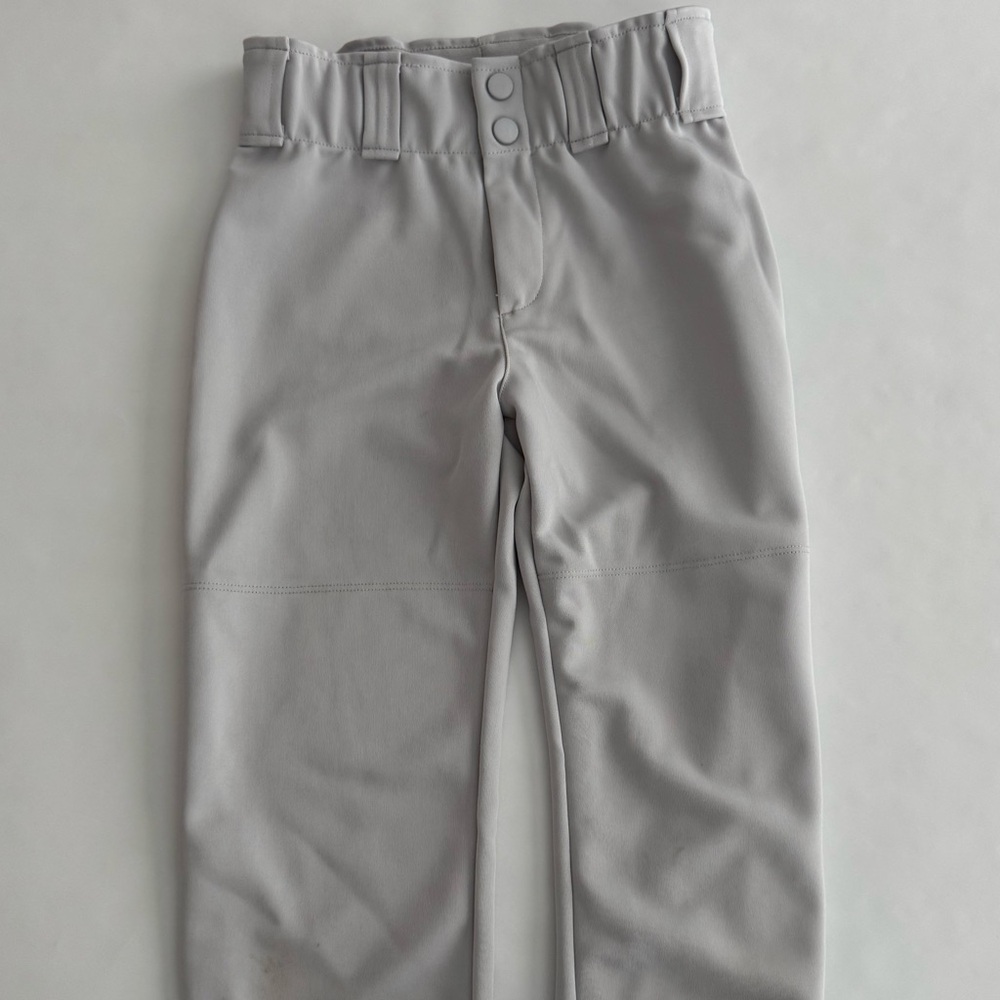 Softball Pants Girls Light Gray